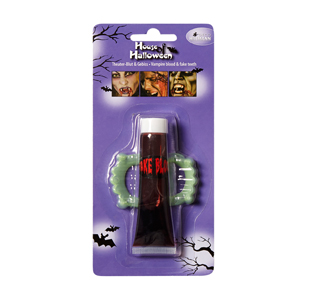 Theater-Blut und Gebiss