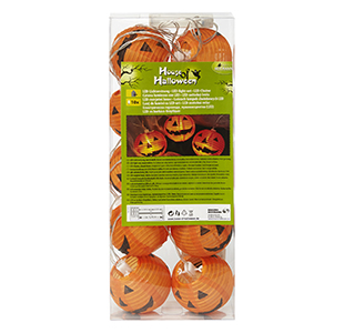 LED K�rbis-Lichterstrang