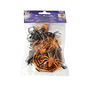 Ungeziefer mit Skeletten in schwarz und orange