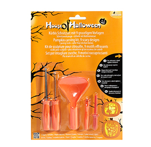 Mini-K�rbis Schnitzset, 6-tlg.