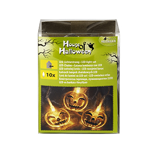 LED K�rbis-Lichterstrang