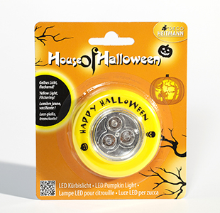 LED-Kuerbislicht, inkl. 3 x AAA Batterie