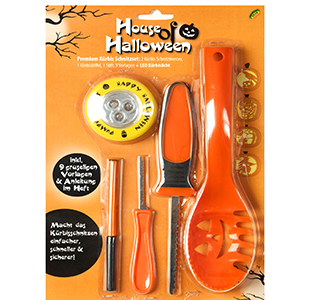 Deluxe K�rbis-Schnitzset, 14-tlg.